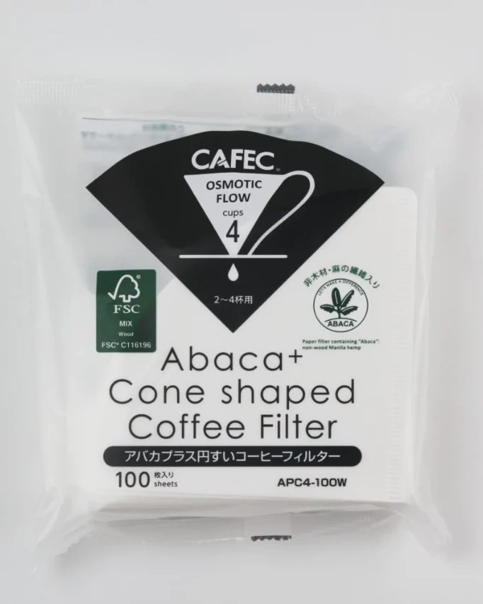 Cafec Abaca+ Cone-Shaped Paper Filter كافك ابكا بلس فلتر - Image 7