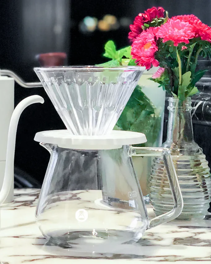 Timemore Crystal Eye Glass Dripper Set تايم مور سيت تحضير قهوة زجاجي - Image 4